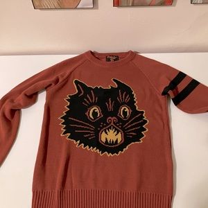 Rust colored cat sweater